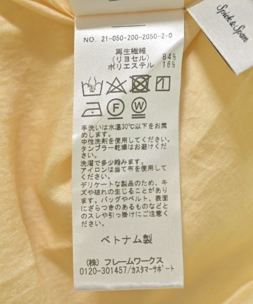 Spick and Span（スピックアンドスパン）ブラウス 黄 サイズ:F レディース/2200696572074