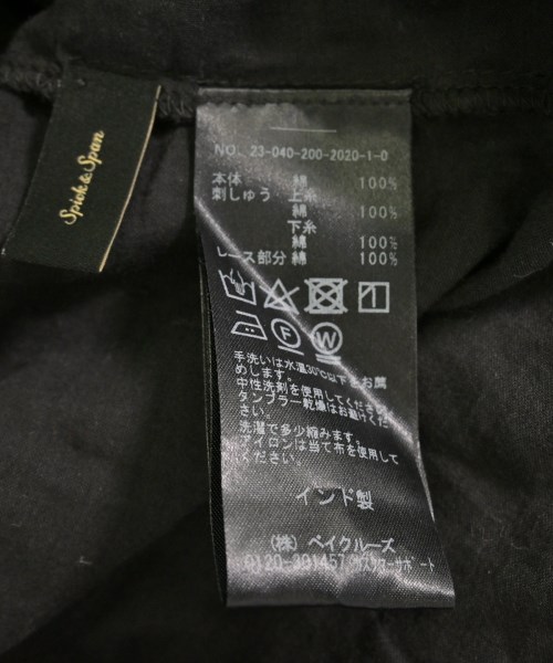 Spick and Span（スピックアンドスパン）シャツワンピース 黒 サイズ:F レディース/2200699709033