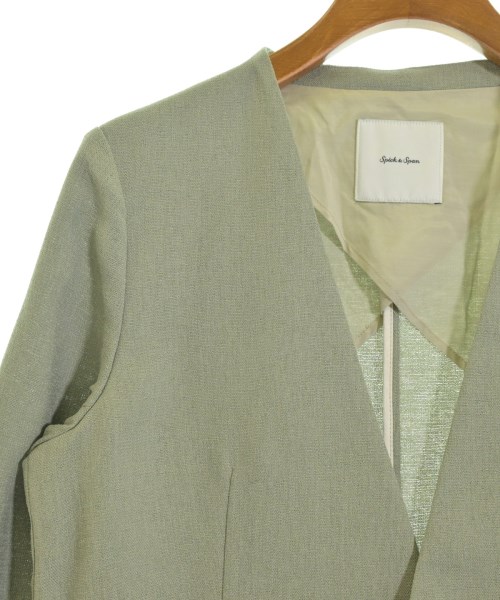 Spick and Span（スピックアンドスパン）ノーカラージャケット 緑 サイズ:36(S位) レディース/2200650847026