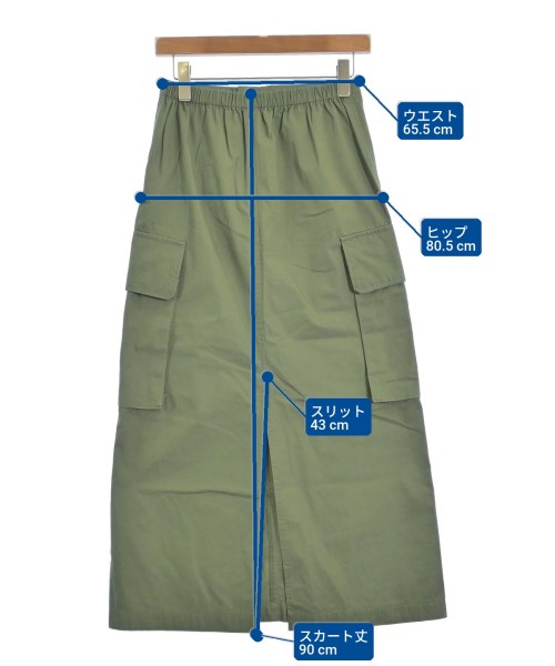 Spick and Span（スピックアンドスパン）ロング・マキシ丈スカート カーキ サイズ:36(S位) レディース/2200650715059