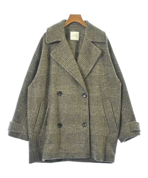 Spick and Span(スピックアンドスパン)ピーコート 茶 サイズ:36(S位)/2200652218015