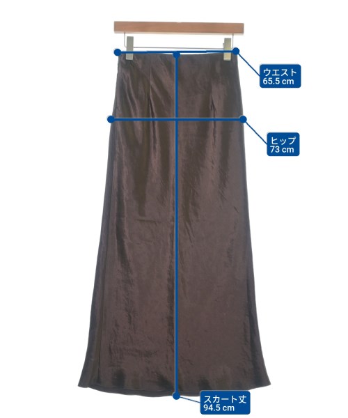 Spick and Span（スピックアンドスパン）ロング・マキシ丈スカート 茶 サイズ:36(S位) レディース/2200648266075