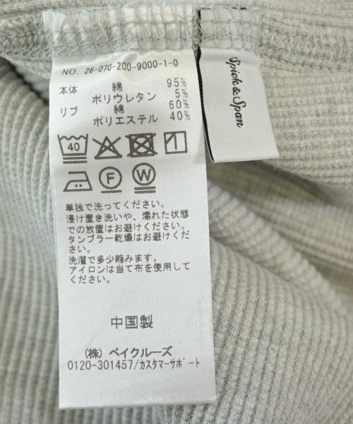 Spick and Span（スピックアンドスパン）Tシャツ・カットソー グレー サイズ:F レディース/2200709178064
