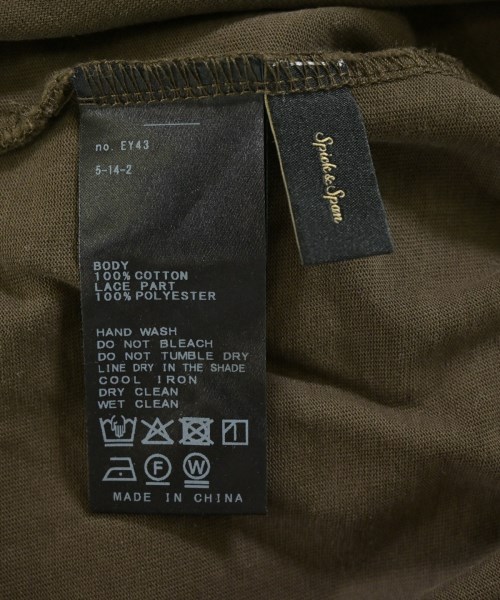 Spick and Span（スピックアンドスパン）Tシャツ・カットソー 茶 サイズ:F レディース/2200710711090