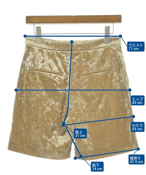 Spick and Span（スピックアンドスパン）ショートパンツ ゴールド サイズ:36(S位) レディース/2200715864036