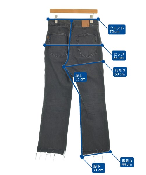 Spick and Span（スピックアンドスパン）デニムパンツ グレー サイズ:30(XL位) レディース/2200715626474