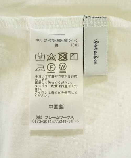 Spick and Span（スピックアンドスパン）Tシャツ・カットソー 白 サイズ:F レディース/2200716731153