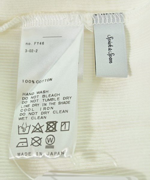 Spick and Span（スピックアンドスパン）Tシャツ・カットソー 白 サイズ:F レディース/2200717167050