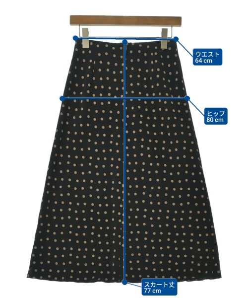 Spick and Span（スピックアンドスパン）ロング・マキシ丈スカート 黒 サイズ:36(S位) レディース/2200641940026