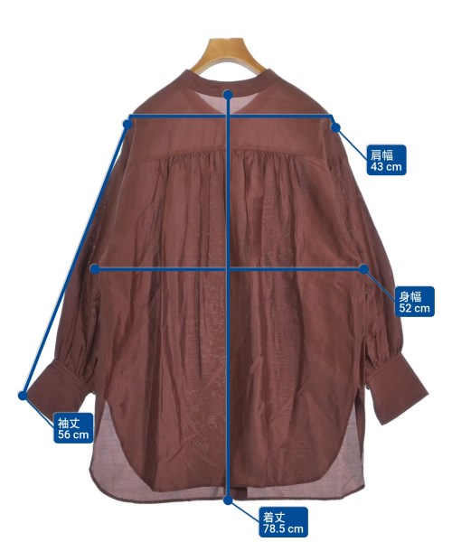 Spick and Span（スピックアンドスパン）ブラウス 茶 サイズ:F レディース/2200648194224