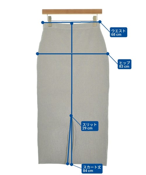 Spick and Span（スピックアンドスパン）ロング・マキシ丈スカート グレー サイズ:38(M位) レディース/2200638685022