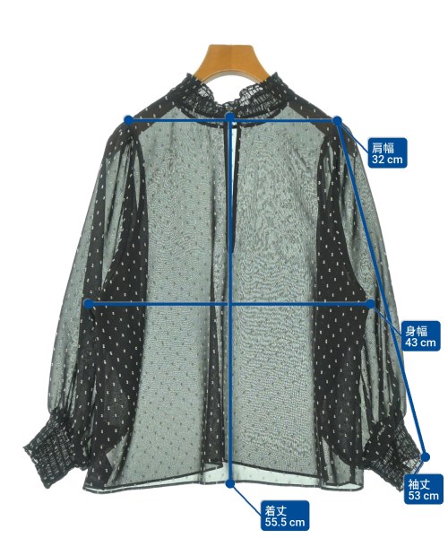 Spick and Span（スピックアンドスパン）ブラウス 黒 サイズ:F レディース/2200652785029