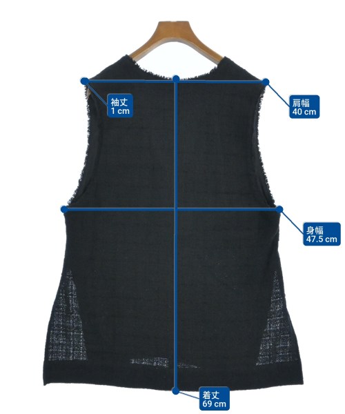 Spick and Span（スピックアンドスパン）ベスト 黒 サイズ:F レディース/2200643991064