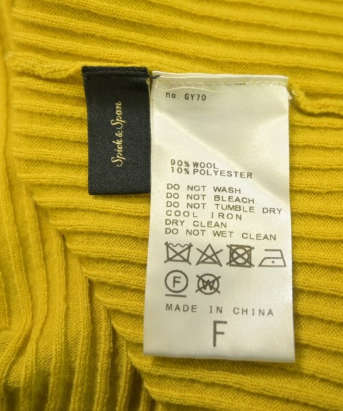 Spick and Span（スピックアンドスパン）ニット・セーター 黄 サイズ:F レディース/2200643877023