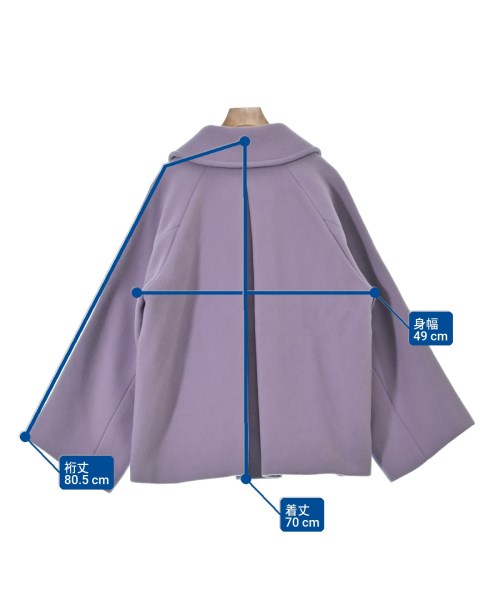 Spick and Span（スピックアンドスパン）ピーコート 紫 サイズ:36(S位) レディース/2200654415047