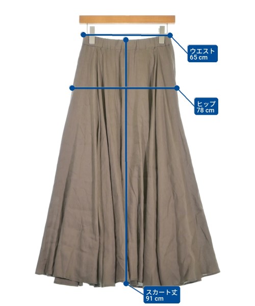 Spick and Span（スピックアンドスパン）ロング・マキシ丈スカート 茶 サイズ:36(S位) レディース/2200705768108