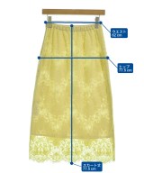 Spick and Span（スピックアンドスパン）ロング・マキシ丈スカート 黄 サイズ:36(S位) レディース/2200707621081