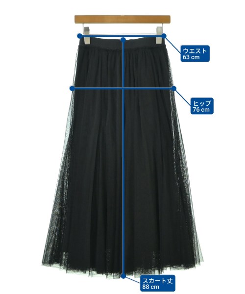 Spick and Span（スピックアンドスパン）ロング・マキシ丈スカート 黒 サイズ:36(S位) レディース/2200667298033