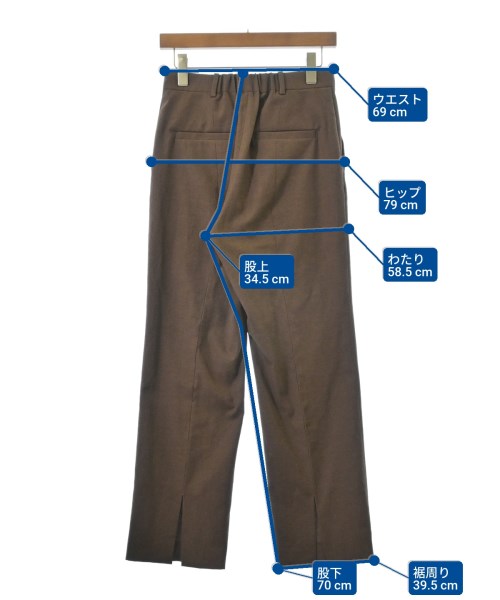 Spick and Span（スピックアンドスパン）スラックス 茶 サイズ:38(M位) レディース/2200664452056