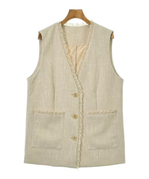 Spick and Span(スピックアンドスパン)ノーカラージャケット ベージュ サイズ:F/2200668282031