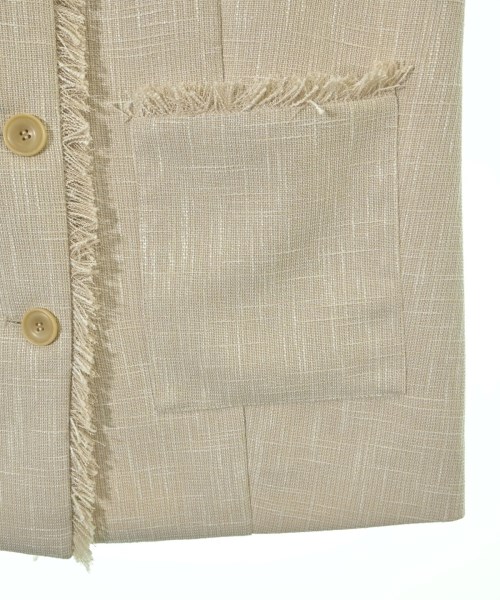 Spick and Span（スピックアンドスパン）ノーカラージャケット ベージュ サイズ:F レディース/2200668282031