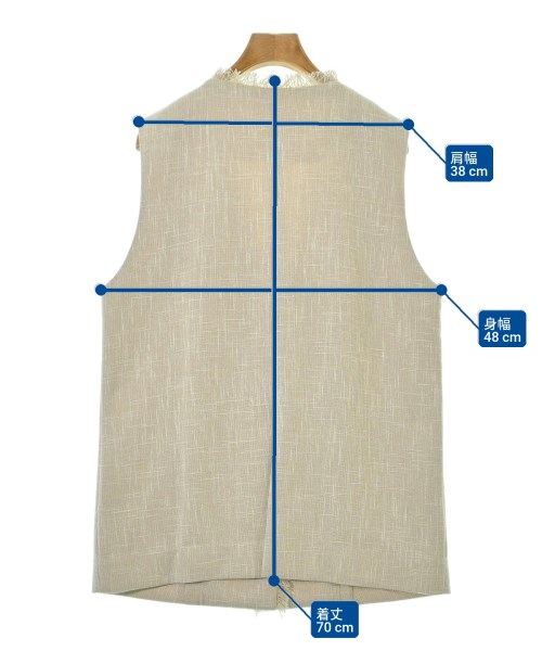 Spick and Span（スピックアンドスパン）ノーカラージャケット ベージュ サイズ:F レディース/2200668282031