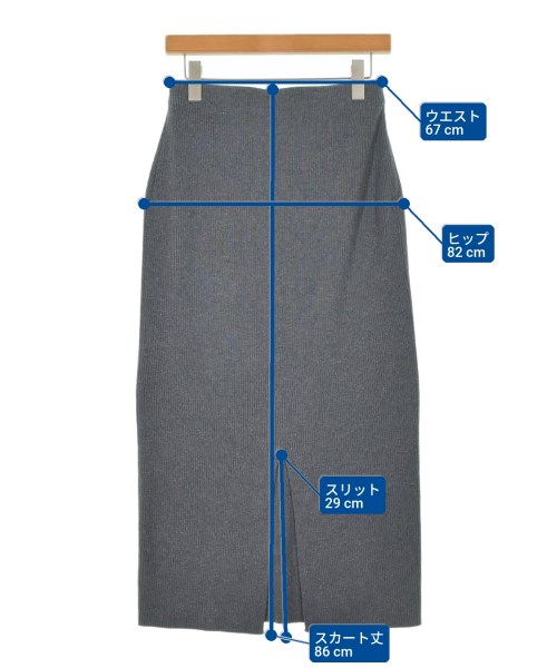 Spick and Span（スピックアンドスパン）ロング・マキシ丈スカート グレー サイズ:38(M位) レディース/2200667327023