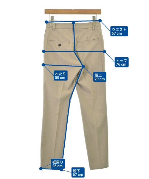 Spick and Span（スピックアンドスパン）スラックス ベージュ サイズ:34(XS位) レディース/2200668104043