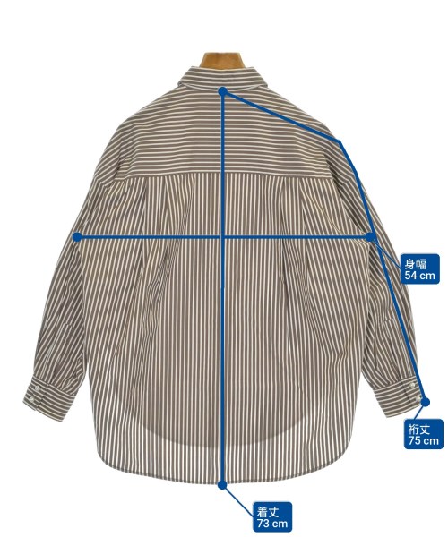 Spick and Span（スピックアンドスパン）カジュアルシャツ 茶 サイズ:36(S位) レディース/2200669613063