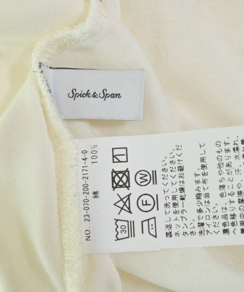 Spick and Span（スピックアンドスパン）Tシャツ・カットソー 白 サイズ:F レディース/2200665667060