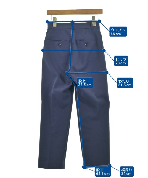 Spick and Span（スピックアンドスパン）スラックス 青 サイズ:36(S位) レディース/2200667200050