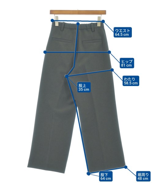 Spick and Span（スピックアンドスパン）スラックス グレー サイズ:34(XS位) レディース/2200671908041