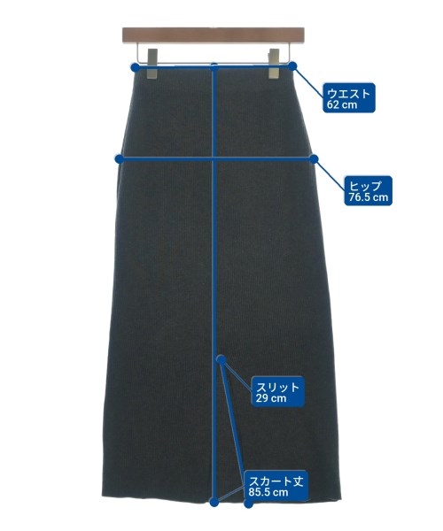 Spick and Span（スピックアンドスパン）ロング・マキシ丈スカート グレー サイズ:36(S位) レディース/2200669187021