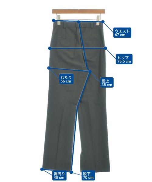 Spick and Span（スピックアンドスパン）スラックス グレー サイズ:36(S位) レディース/2200722365106