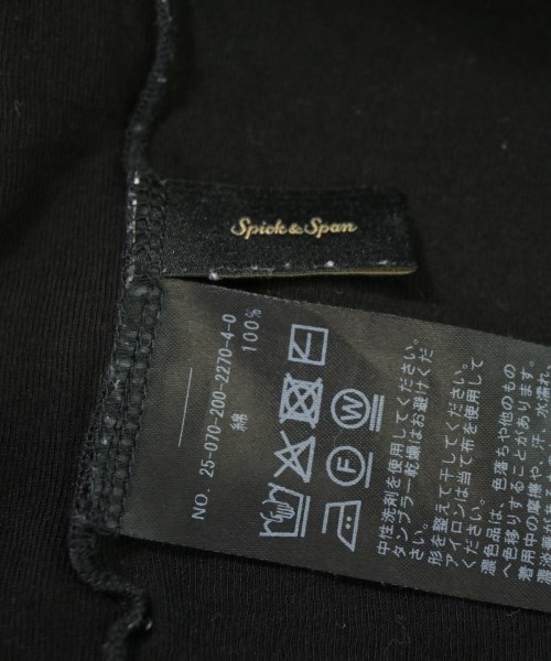 Spick and Span（スピックアンドスパン）Tシャツ・カットソー 黒 サイズ:-(S位) レディース/2200734696069