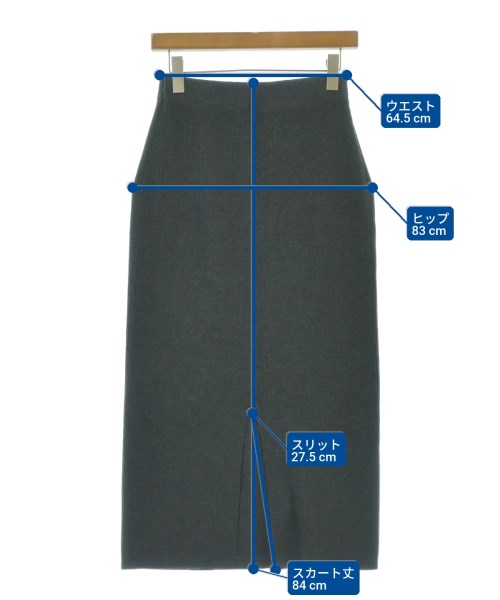 Spick and Span（スピックアンドスパン）ロング・マキシ丈スカート グレー サイズ:36(S位) レディース/2200729207034