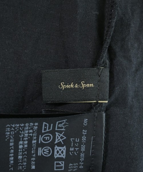 Spick and Span（スピックアンドスパン）カジュアルシャツ 黒 サイズ:F レディース/2200737393026