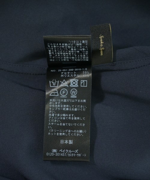 Spick and Span（スピックアンドスパン）カジュアルシャツ 紺 サイズ:F レディース/2200714062051