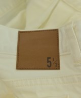 5 1/2（ファイブアンドハーフ）デニムパンツ 白 サイズ:40(M位) レディース/2200722104125