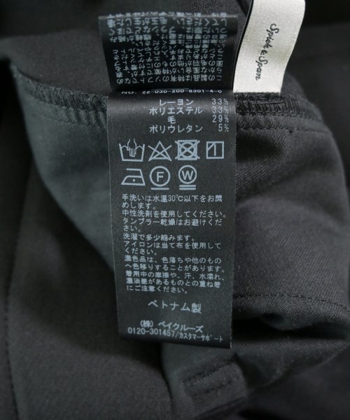 Spick and Span（スピックアンドスパン）スラックス 黒 サイズ:36(S位) レディース/2200722176030