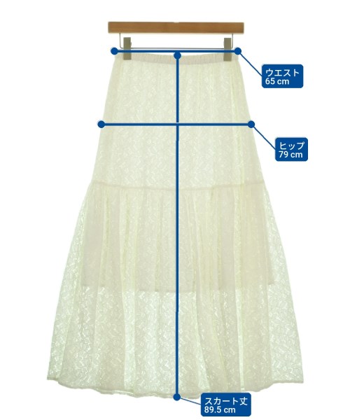Spick and Span（スピックアンドスパン）ロング・マキシ丈スカート 白 サイズ:-(S位) レディース/2200723480044