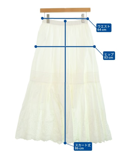 Spick and Span（スピックアンドスパン）ロング・マキシ丈スカート 白 サイズ:36(S位) レディース/2200682967075