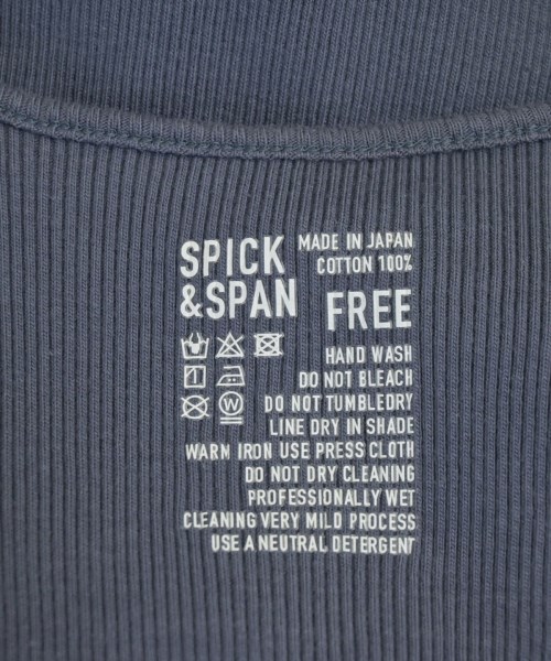 Spick and Span（スピックアンドスパン）タンクトップ 青 サイズ:F レディース/2200679428190