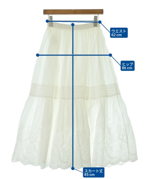 Spick and Span（スピックアンドスパン）ロング・マキシ丈スカート 白 サイズ:36(S位) レディース/2200679653240