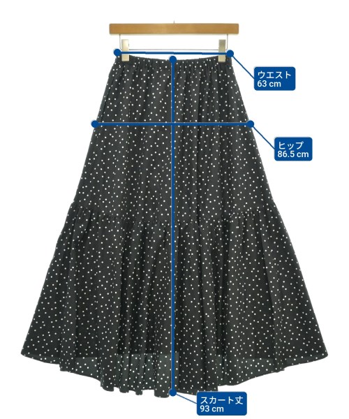 Spick and Span（スピックアンドスパン）ロング・マキシ丈スカート 黒 サイズ:36(S位) レディース/2200680772121