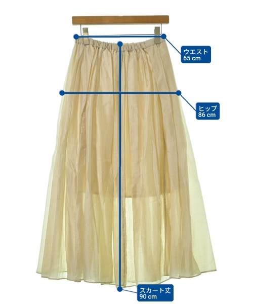 Spick and Span（スピックアンドスパン）ロング・マキシ丈スカート ベージュ サイズ:36(S位) レディース/2200683426069
