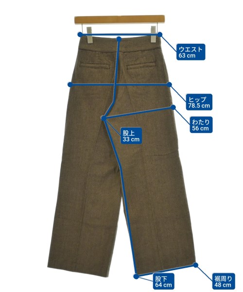 Spick and Span（スピックアンドスパン）スラックス 茶 サイズ:38(M位) レディース/2200678811078
