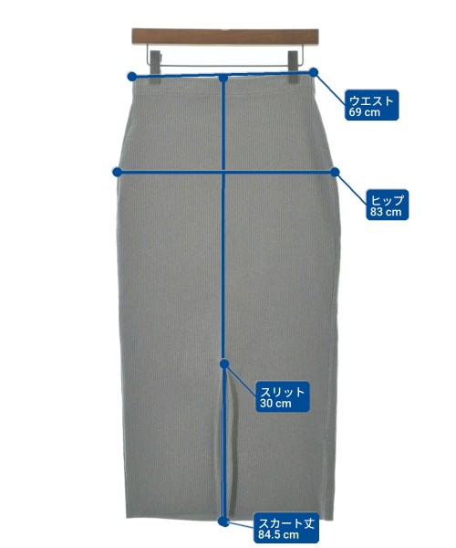 Spick and Span（スピックアンドスパン）ロング・マキシ丈スカート グレー サイズ:38(M位) レディース/2200689040016