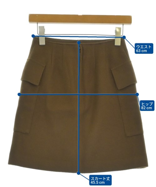 Spick and Span（スピックアンドスパン）ミニスカート 茶 サイズ:34(XS位) レディース/2200685717035