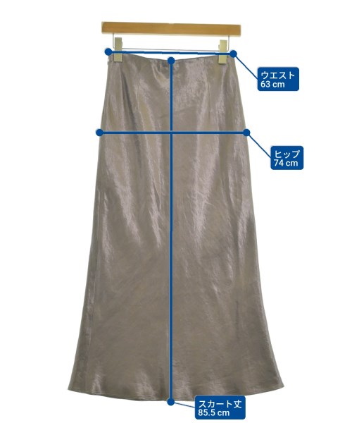 Spick and Span（スピックアンドスパン）ロング・マキシ丈スカート グレー サイズ:36(S位) レディース/2200689108068